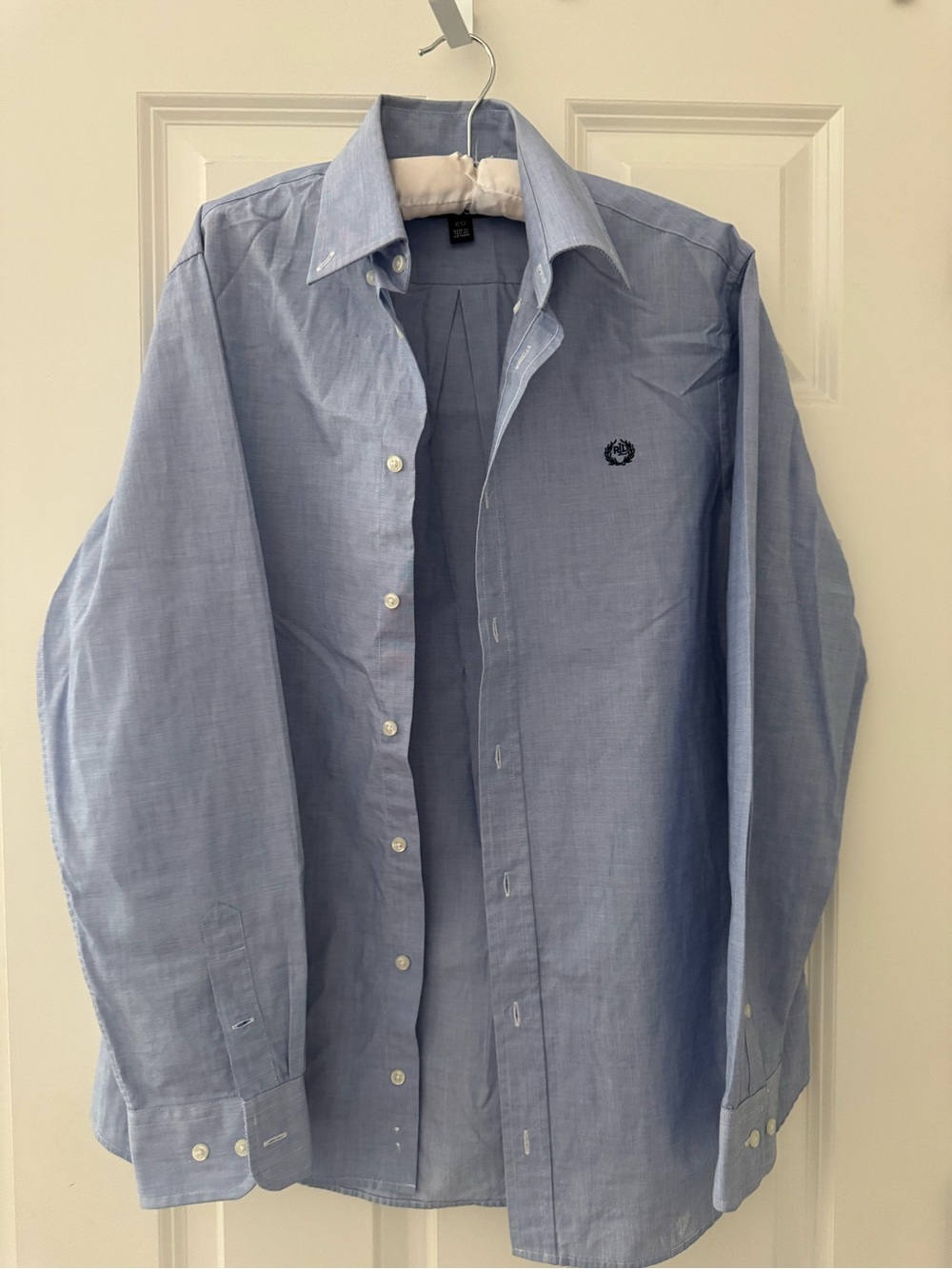 Lauren Ralph Lauren Light Blue Dress Shirt with Embroidered Crest